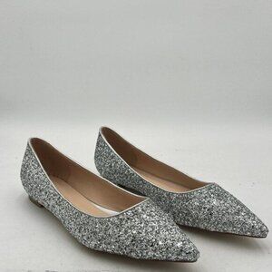 XYD Closed Pointed Toe Slip On Flats for Women Hidden Low Heels Work Office